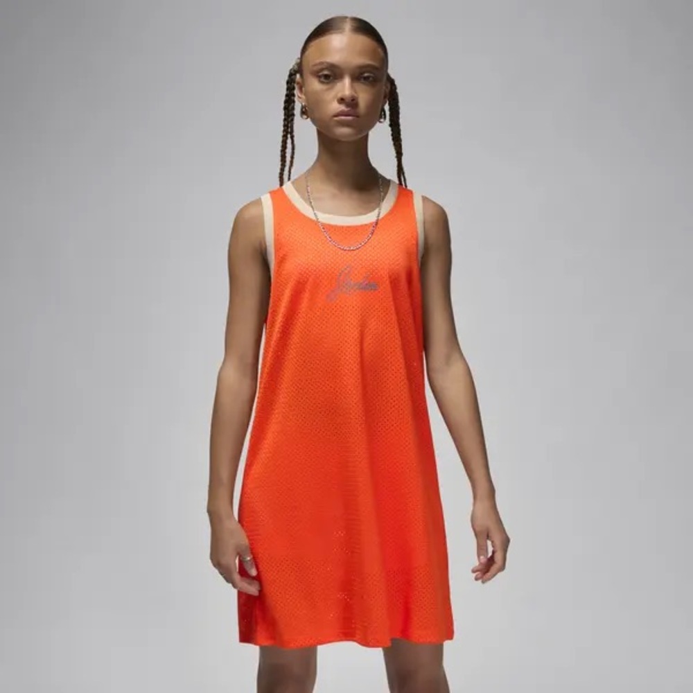 Jordan Heritage Dress in Orange NWT